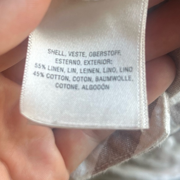 Anthropologie Oasis Striped Linen/cotten blend pants - Picture 13 of 13